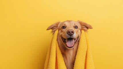 Belgian Sheepdog isolated on colorful pastel background.