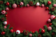 © Aleks - frame with space for text in the middle for christmas