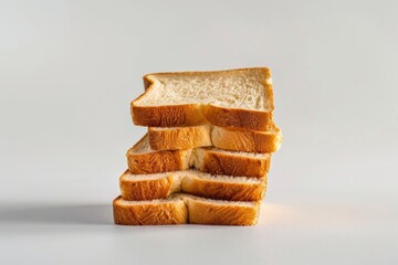 Wall Mural - A stack of sliced bread arranged vertically