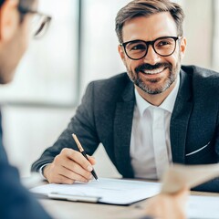 Legal advisor nodding during a client s explanation, negotiation terms, client consultation