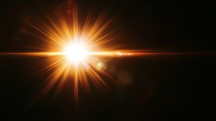 A bright flash of light in a dark room, symbolizing hope, new beginnings, inspiration, power and energy.