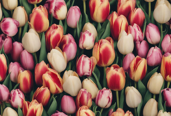 Wall Mural - Bouquet of tulips