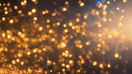 Poster - Golden Bokeh Lights