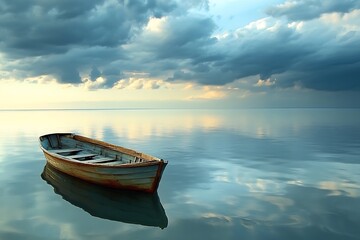 Canvas Print - boat on the sea