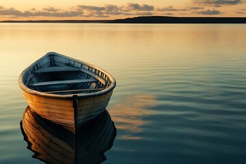 Canvas Print - boat on the lake