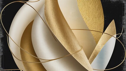 Abstract ,  shine satin ,nacre background  with  grunge background texture ,elegant golden foil metallic elements , wallpaper for brochure or website background, digital design