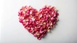 © Chanchai - Conceptual Valentine heart made of flower petals minimalist