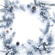 © Olivera - Christmas background with branches and snow
