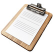© Pixel Perfect PNG - Blank clipboard on a wooden surface isolated transparent