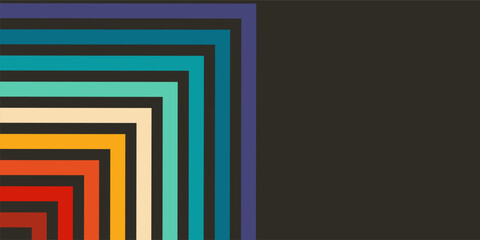 Wall Mural - retro colors pattern banner design. vector illustration.