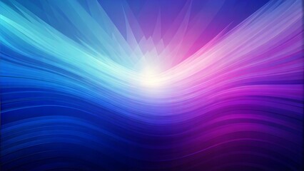 Colorful abstract wave pattern in blue and purple, smooth gradient, digital art, with copy space