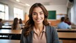© Claudio Divizia - beautiful young female teacher, AI generated