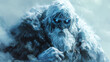 © Thiago - Ice, wraith, frosty, phantom, chilling, tundra fantasy character. Tundra. Illustration