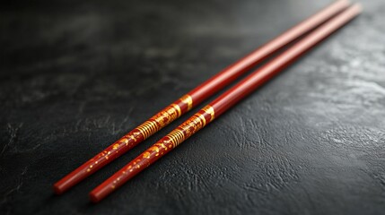 Perspective Chinese Chopsticks Mockup