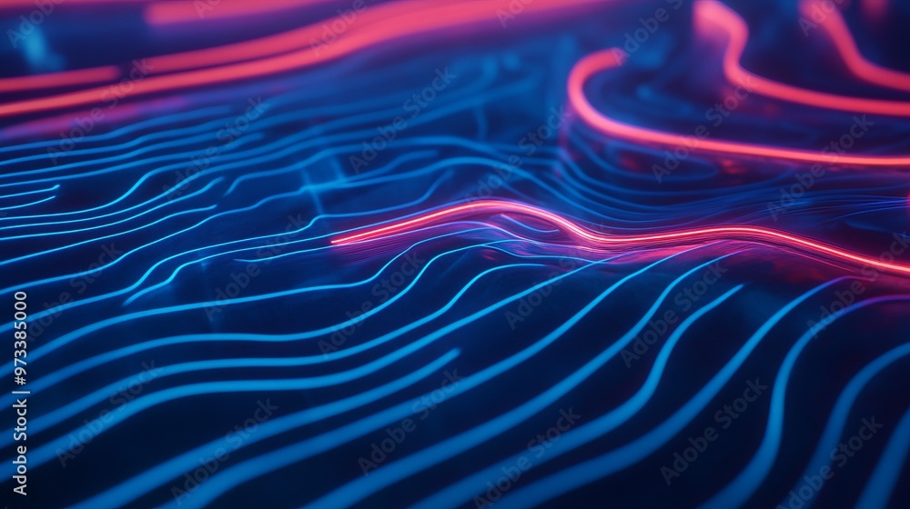Connection Line Overlay Stylized Lines Overlays | With Control Panel for every Scene Stock ...
