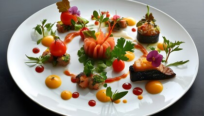 Artistic Presentation of Culinary Delights