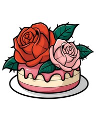 Sticker - cake 