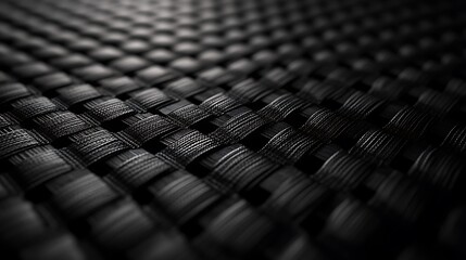 Abstract Black Woven Pattern Texture Background