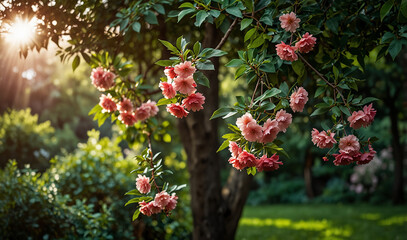 Wall Mural - beautiful flowers with best background 