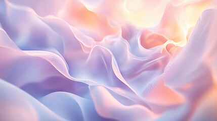 Canvas Print - Subtle abstract design with soft colors and flowing shapes creating a soothing and harmonious visual experience