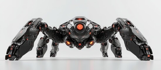 Wall Mural - futuristic mega robot on a white background adding a playful element to your designs 3d illustration