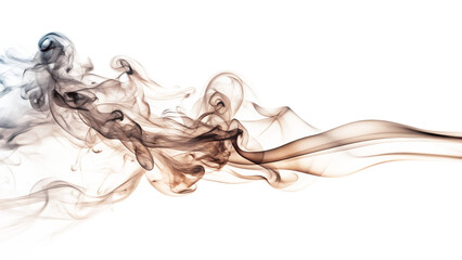 Wall Mural - a dynamic swirl of colorful smoke, blending shades of brown and gray, perfect for artistic and creat