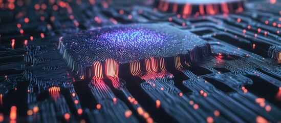 Wall Mural - neural network concepts and deep learning in artificial intelligence illustrated through a 3d repres