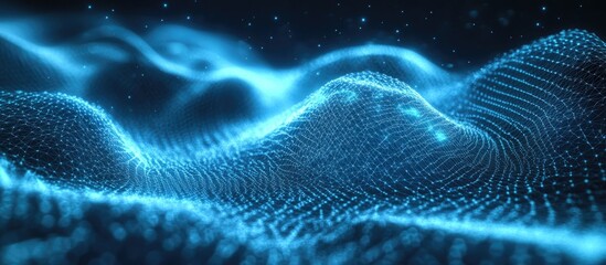 Wall Mural - 3d wireframe abstract background featuring dynamic lines concept of technology and digital connectiv