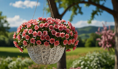 Wall Mural - beautiful flower with background