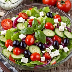 Canvas Print - griechischer Salat