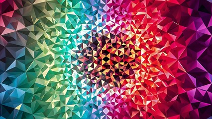 Wall Mural - Creative prismatic background with polygonal pattern