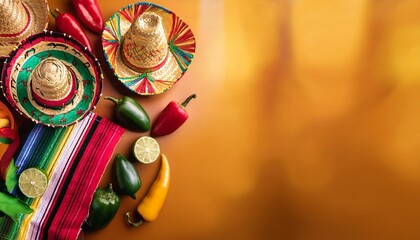 traditional mexican decorations in celebration of cinco de mayo