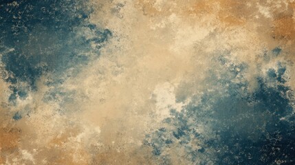 Wall Mural - abstract blue and beige grunge textured background.
