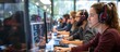 © HikikomorAI - Diverse Students Learning Programming, Front-End and Back-End Development, Android App Development, and Other Technologies in a University Classroom.