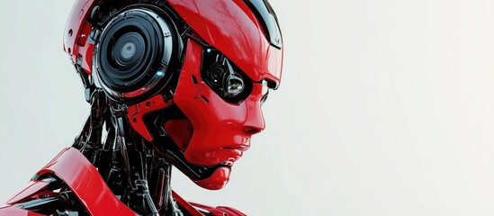 Wall Mural - red robot
