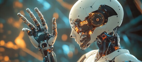 Wall Mural - illustration of artificial intelligence featuring a well crafted design