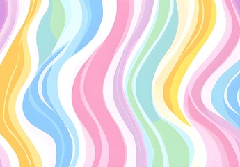 Poster - Abstract Colorful Wavy Lines Background