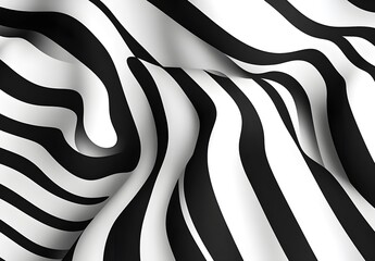 Wall Mural - Abstract Black and White Striped Background