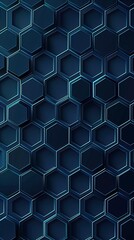 Wall Mural - Stylish hexagonal line pattern background 