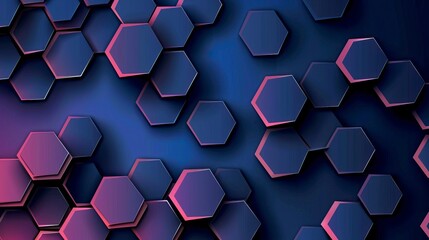 Stylish hexagonal line pattern background 