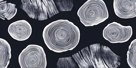 Wall Mural - Abstract Tree Rings Pattern