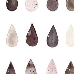 Poster - Abstract Watercolor Pattern with Drops