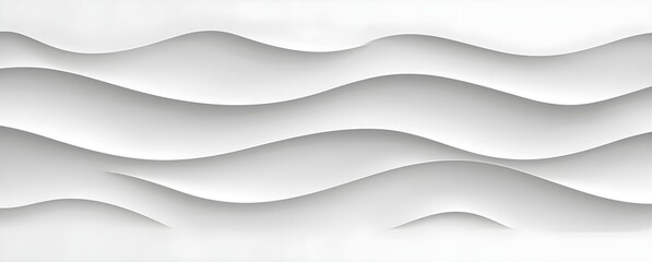 Sticker - Abstract White Wave Pattern