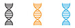 © Krupal - DNA Icon Thin line illustration set