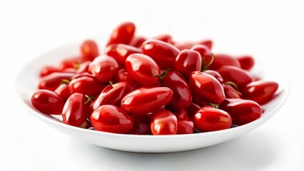  Fresh and vibrant red cherry tomatoes in a bowl