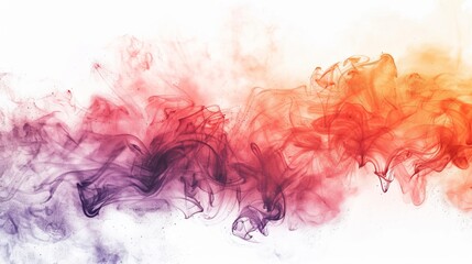 Wall Mural - Watercolor fire smoke brush background 
