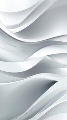 Poster - White background abstract with wavy line 
