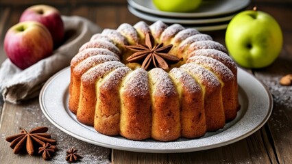 Sticker -  Cinnamonspiced bundt cake a festive centerpiece