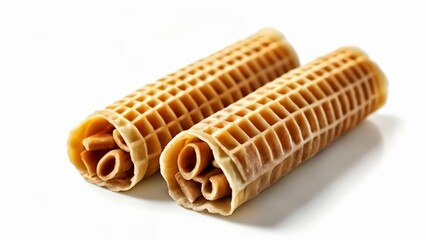 Wall Mural -  Deliciously crispy waffle rolls perfect for a sweet treat