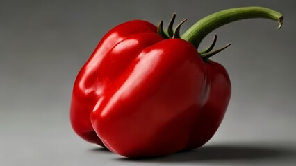 Wall Mural -  Vibrant red bell pepper fresh and ready to cook